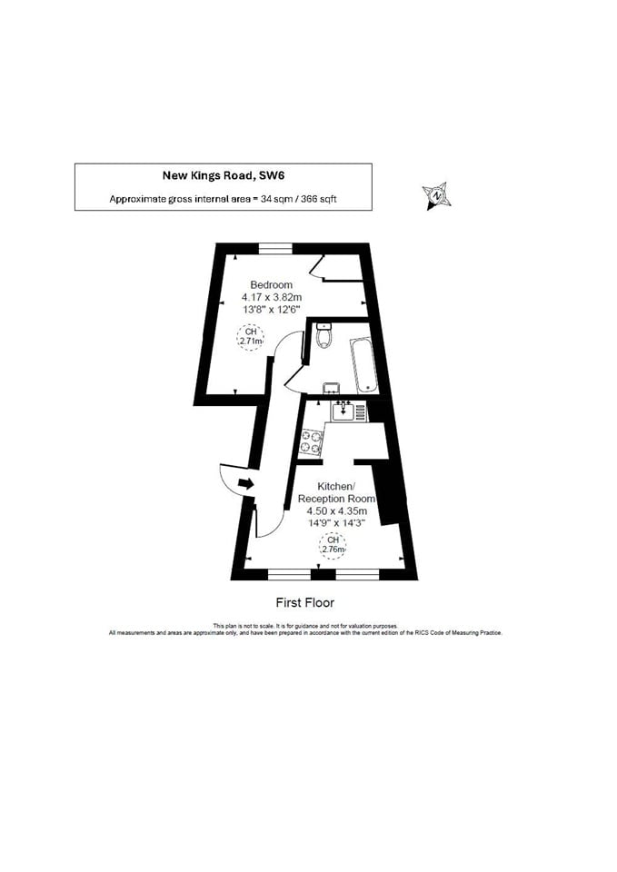 Additional image 2 of 1 Bed Flat, New Kings Road, SW6, N1 7GU