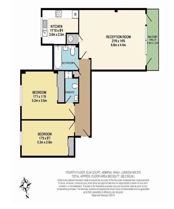 Additional image 8 of 2 Bed Flat, Elm Court, W9, N1 7GU