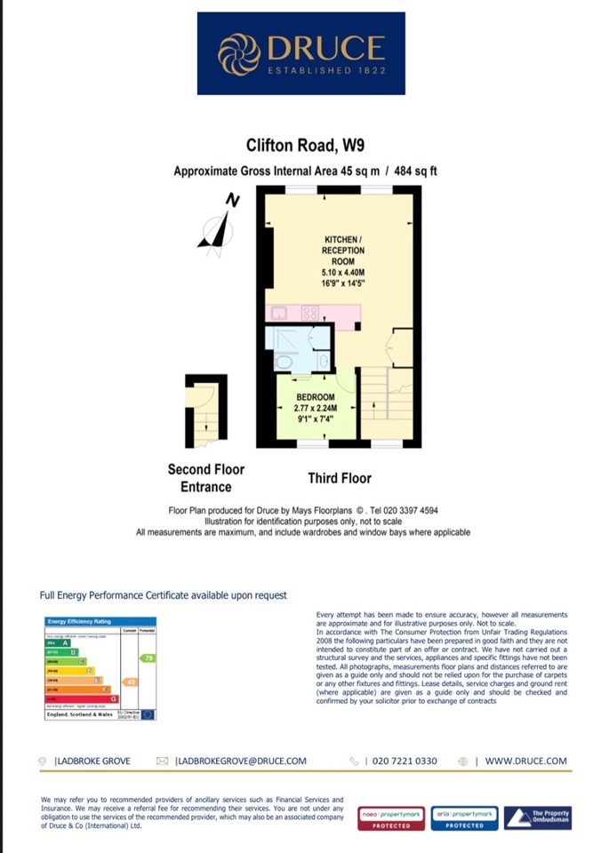 Additional image 7 of 1 Bed Flat, Clifton Road, W9, N1 7GU