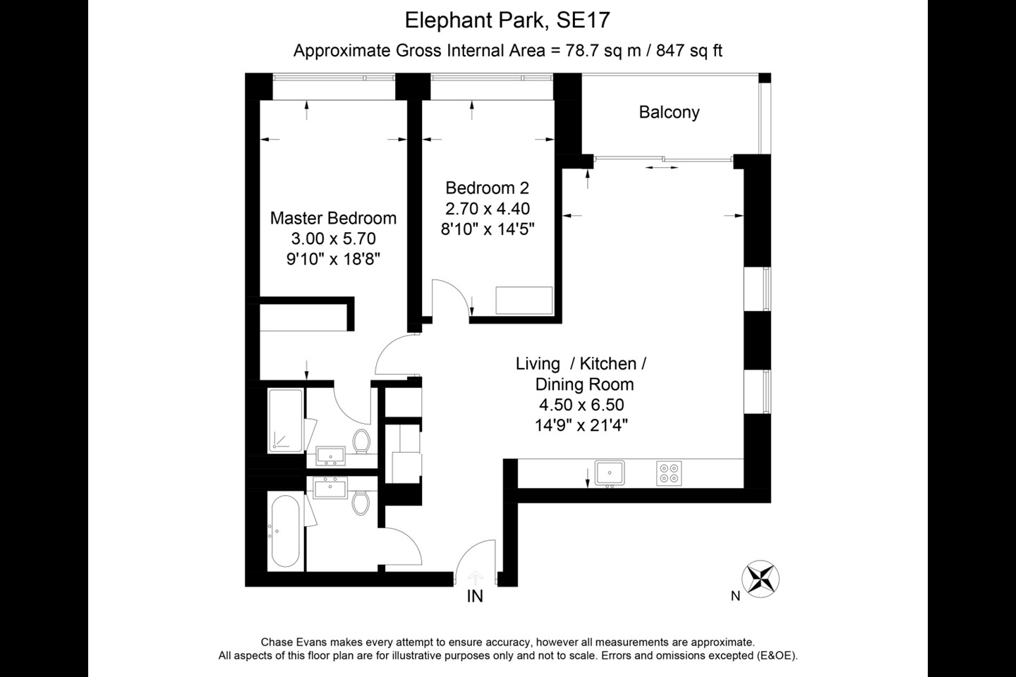 Additional image 10 of 2 Bed Flat, Hurlock Heights, SE17, N1 7GU