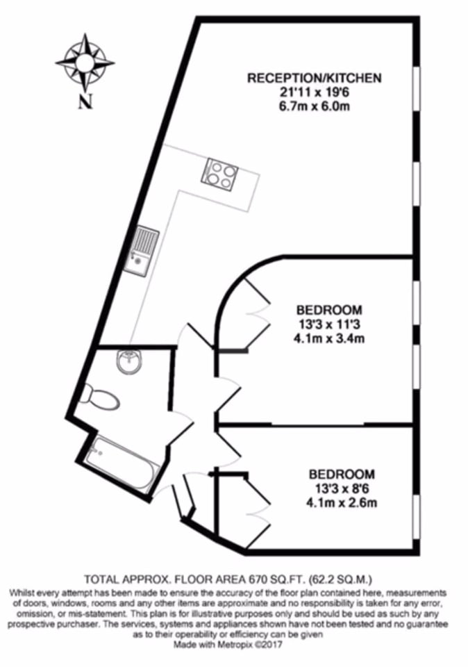 Additional image 9 of 2 Bed Flat, Winders Road, SW11, N1 7GU