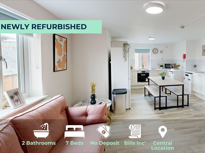 7 Bed Flat, Russell St, NG7