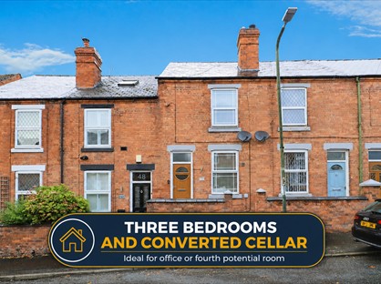 3 Bed Terraced House, Hurcott Road, DY10