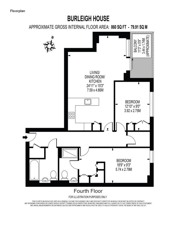 Additional image 12 of 2 Bed Flat, Westking Place, WC1H, N1 7GU