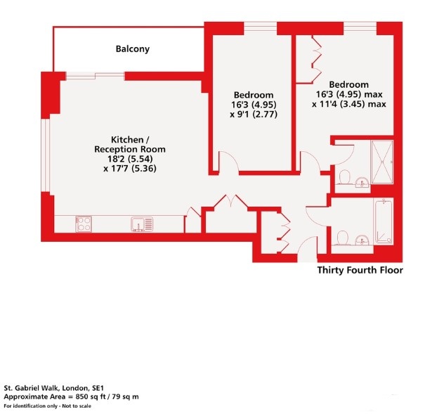 Additional image 11 of 2 Bed Flat, St Gabriel Walk, SE1, N1 7GU