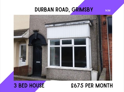 3 Bed Terraced House, Durban Road, DN32