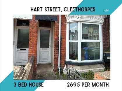 3 Bed Terraced House, Hart St, DN35