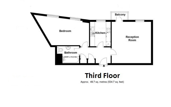 1 Bed Flat, Basque Court, SE16 photo 3