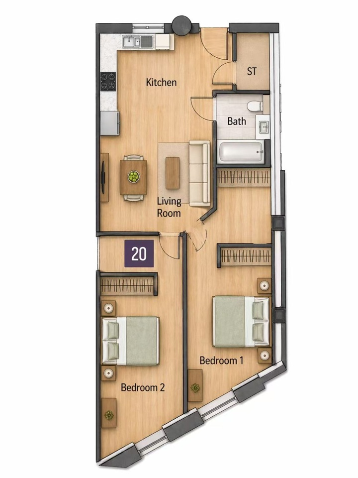 2 Bed Flat, The Co-Operative Building, CV1 photo 4