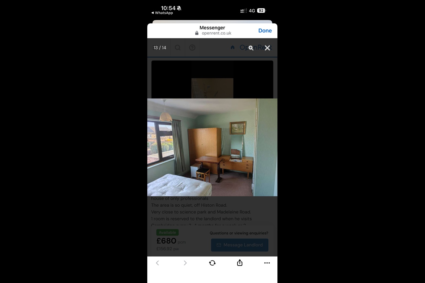 Room in a Shared House, Gunning Way, CB4 photo 2