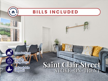 4 Bed Terraced House, St Clair St, ST3