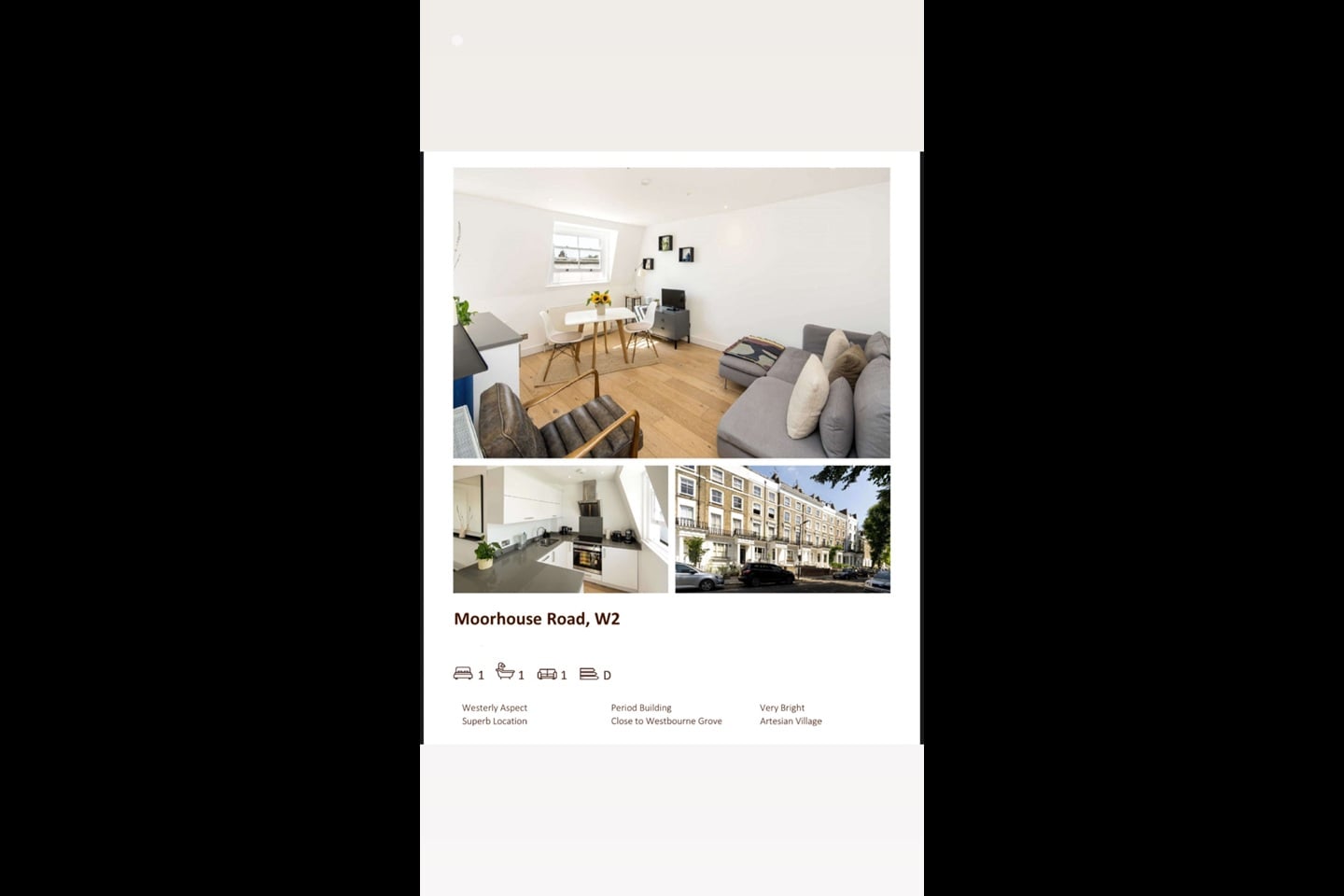 1 Bed Flat, Moorhouse Road, W2