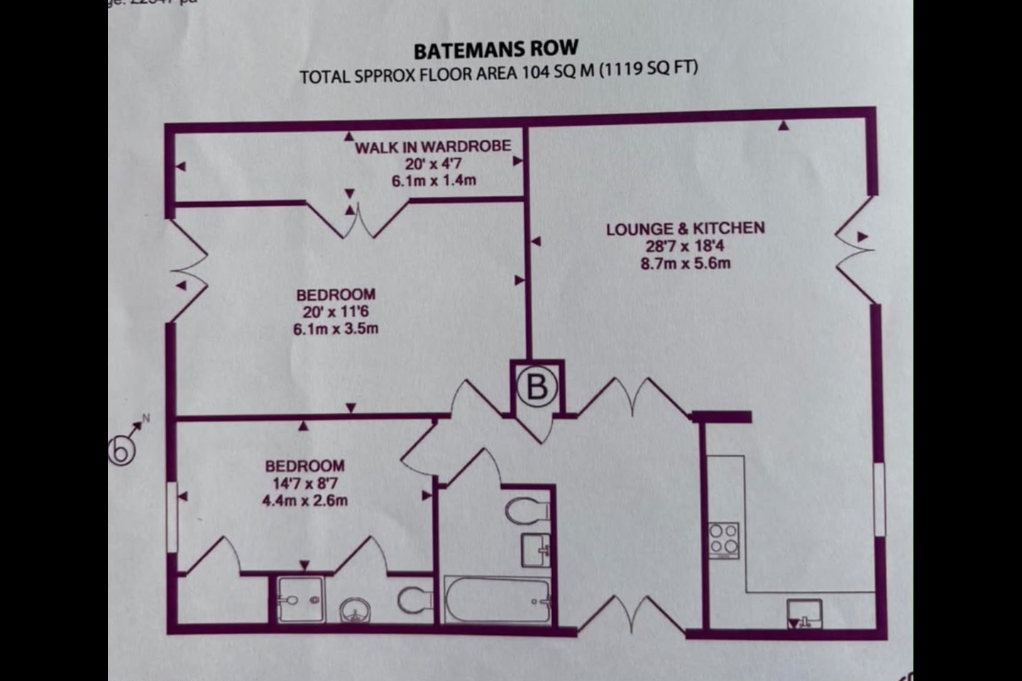 2 Bed Flat, Bateman's Row, EC2A photo 2