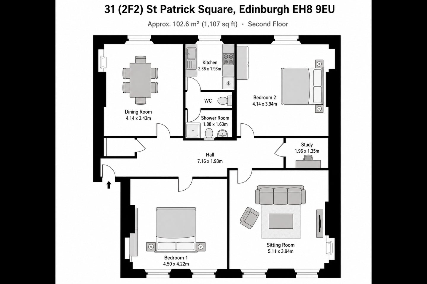 2 Bed Flat, Edinburgh, EH8 photo 4