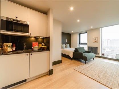 1 bed flat/apartment for rent in Studio Flat, The James, S1