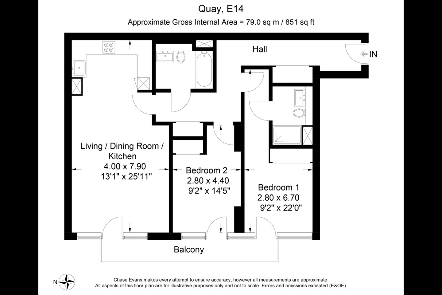 London - 1 Bed Flat, Oakland Quay, E14 - To Rent Now for £2,925.00 p/m