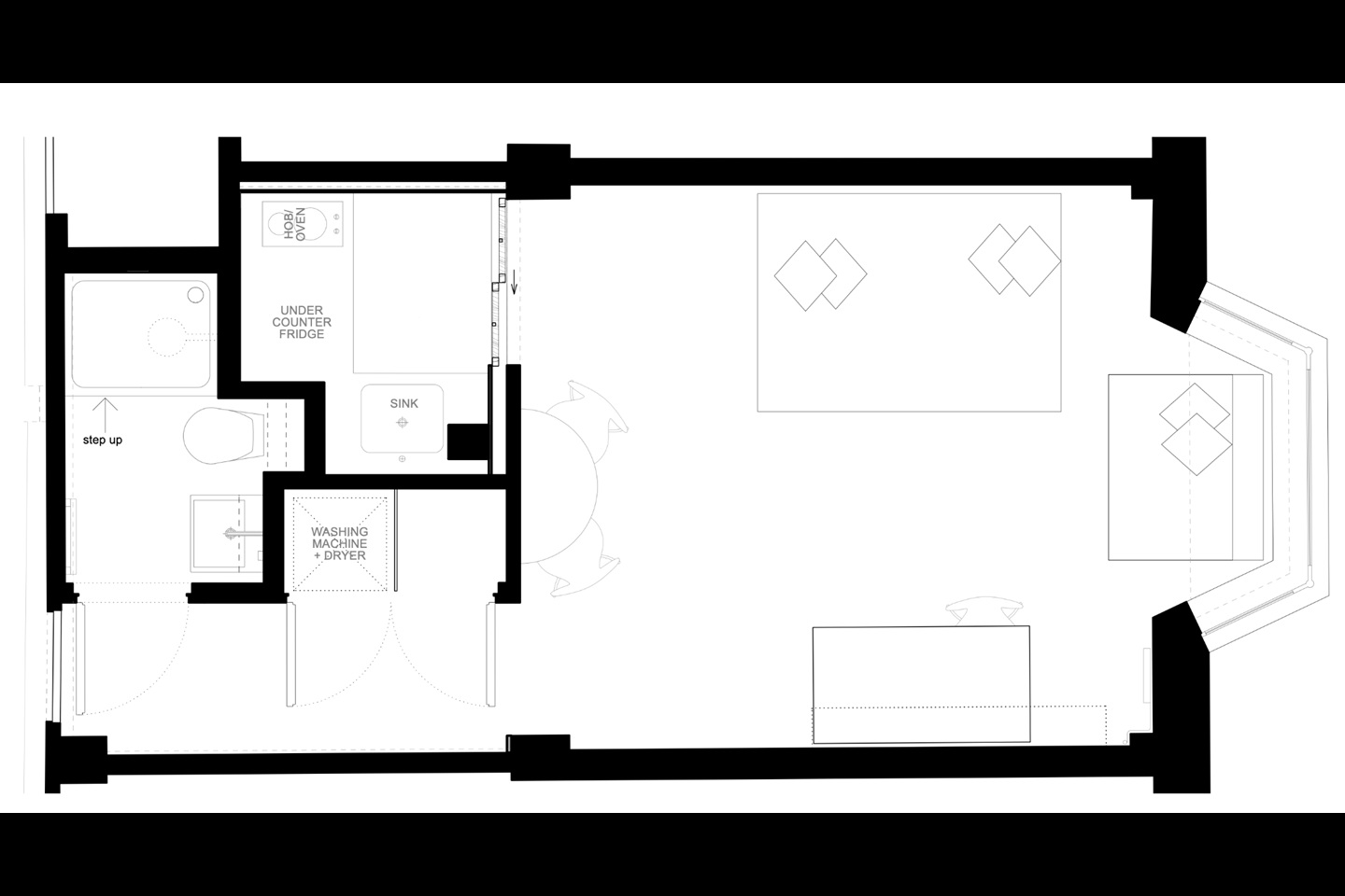 Studio Flat, Russell Court, WC1H