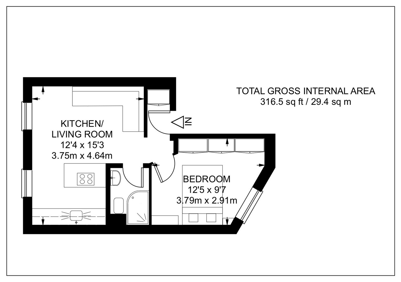 Additional image 8 of 1 Bed Flat, Kennington Road, SE11, N1 7GU