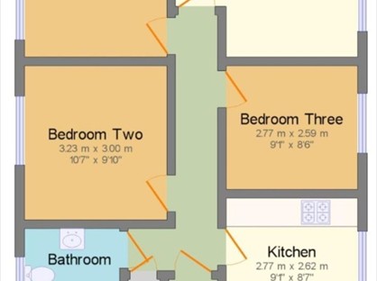 3 Bed Flat, Barley Mews, PE2