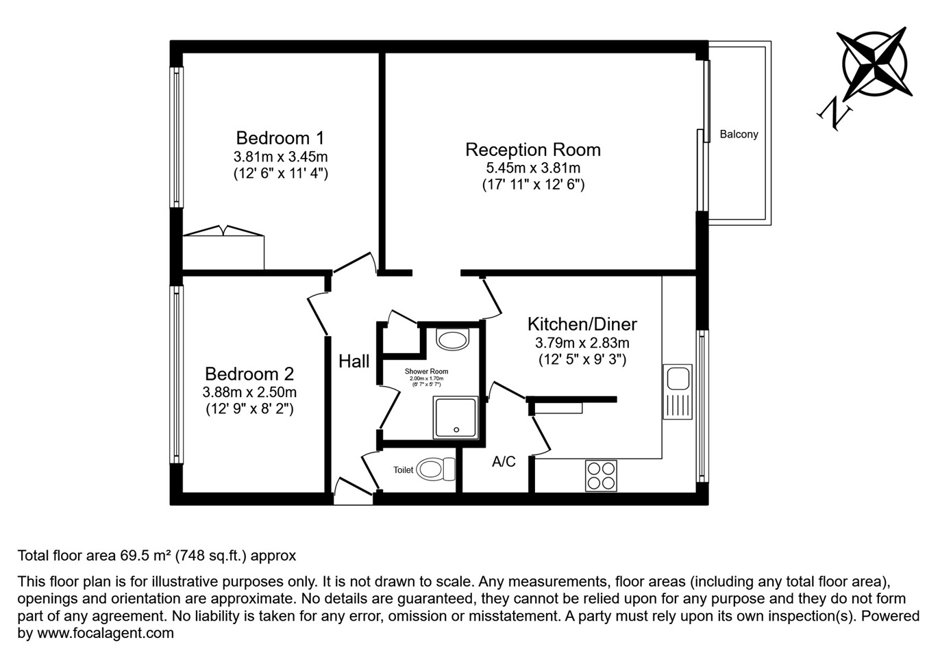 Additional image 17 of 2 Bed Flat, Petworth Court, RG1, N1 7GU