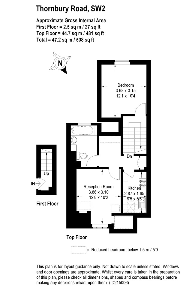 London 1 Bed Flat, Thornbury Road, SW2 To Rent Now for £1,700.00 p/m
