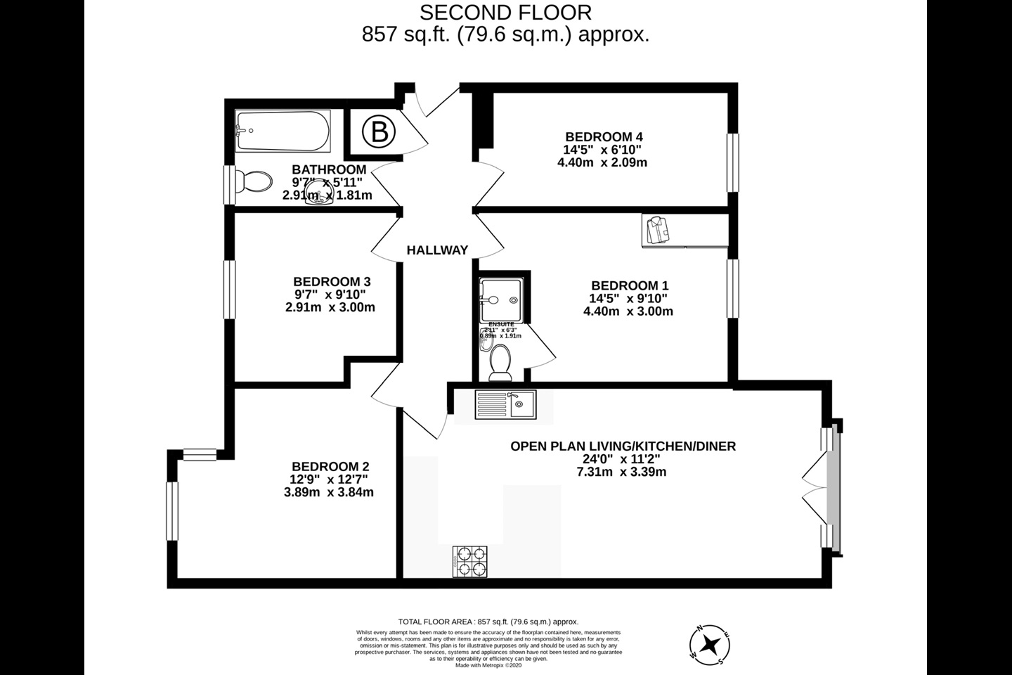 Additional image 8 of 1 Bed Flat, Edward Court, NG2, N1 7GU