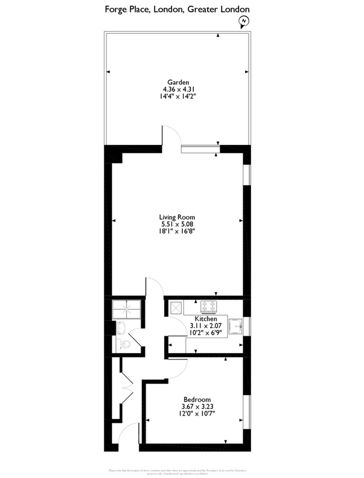 Additional image 13 of 1 Bed Flat, Forge Place, NW1, N1 7GU