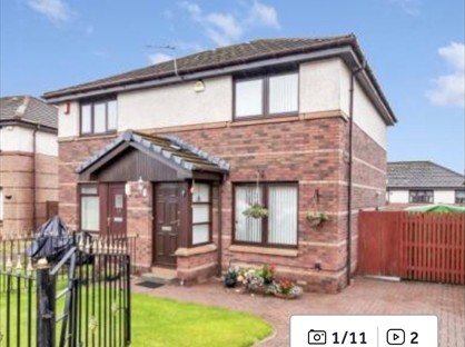 2 Bed Semi-Detached House, Stewart Crescent, G78