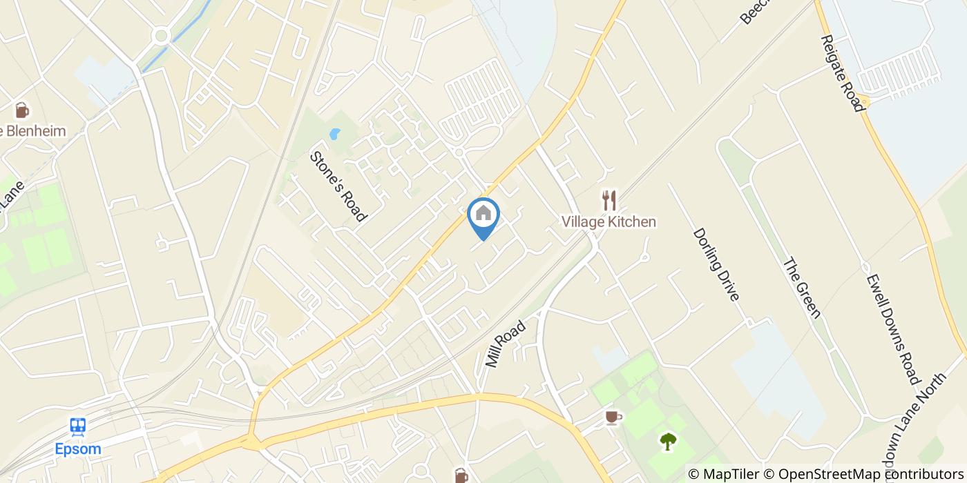 1 Bed Flat, Firle Court, KT17