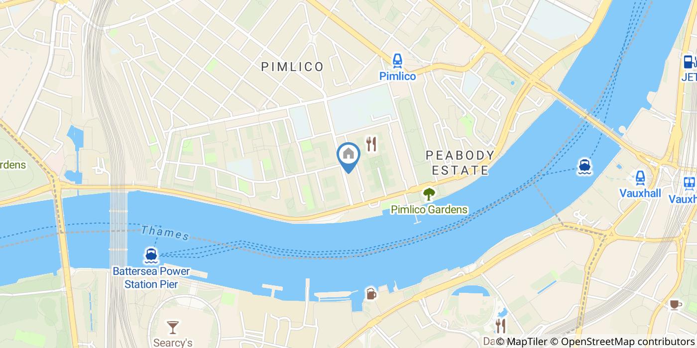 Studio Flat, Claverton Street, SW1V