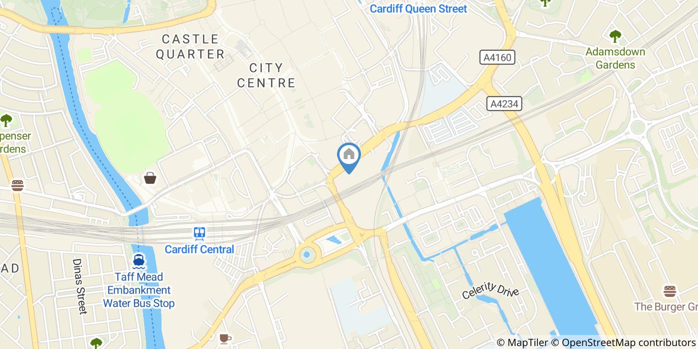 1 Bed Flat, Meridian Plaza, CF10