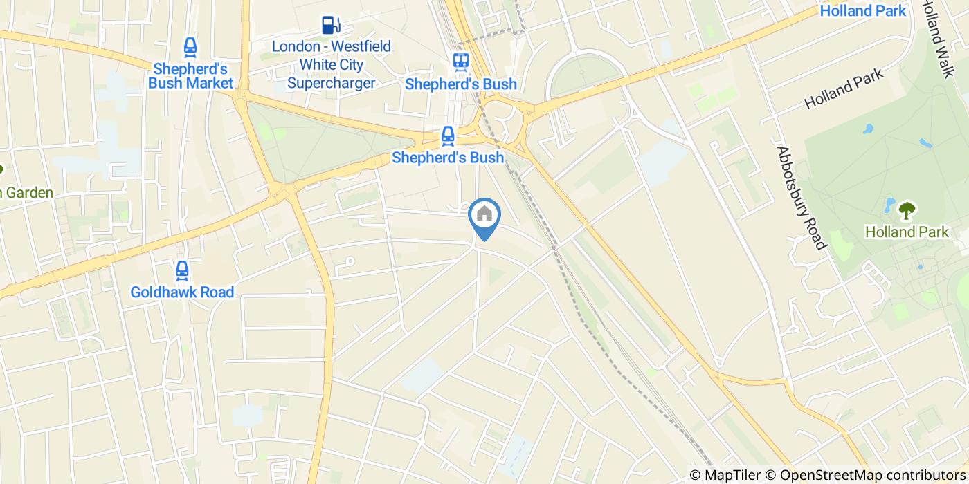 1 Bed Penthouse, Sinclair Gardens, W14