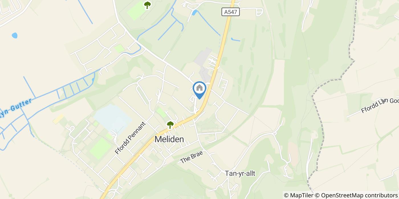 2 Bed Terraced House, Ffordd Talargoch, LL19