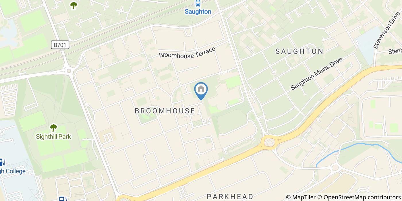 2 Bed Terraced House, Oaklands Square, EH11