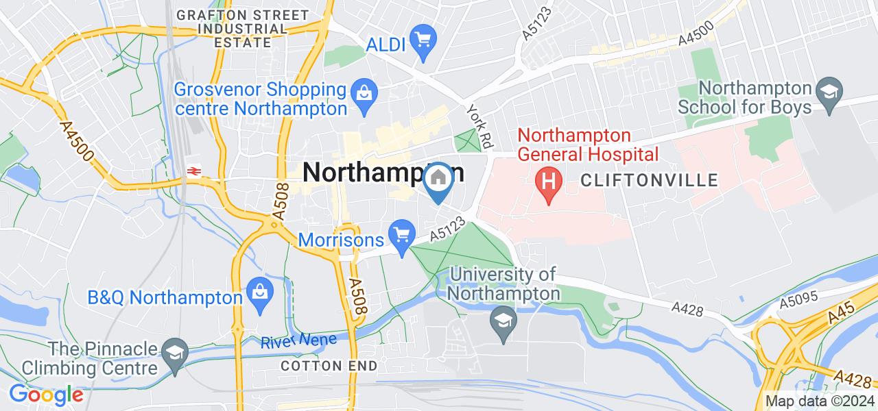 Northampton 2 Bed Flat, Derngate, NN1 To Rent Now for £1,200.00 p/m