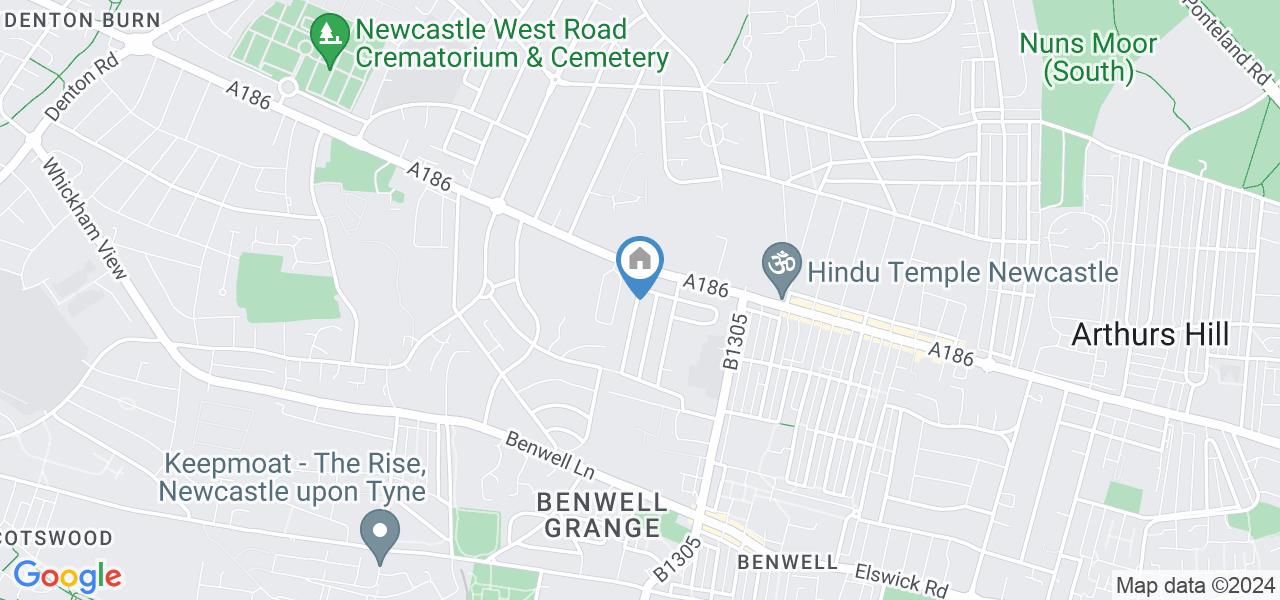 Newcastle Upon Tyne 2 Bed Detached House, Westholme Gardens, NE15