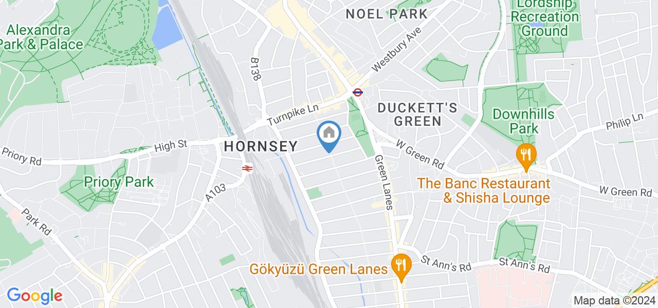 London Studio Flat, Lausanne Road, N8 To Rent Now for £900.00 p/m