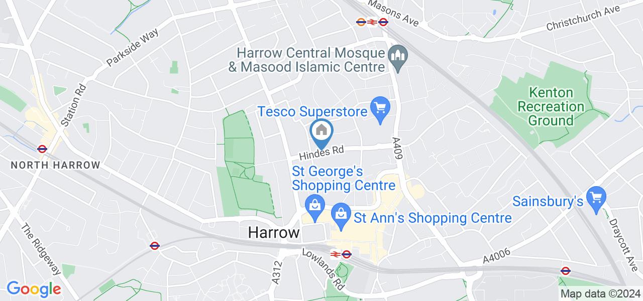 Harrow 1 Bed Flat, Hindes Road, HA1 To Rent Now for £1,050.00 p/m