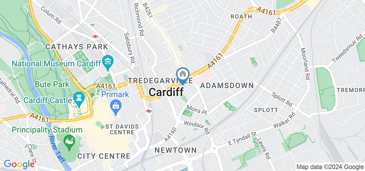 Cardiff 1 Bed Flat, Admiral House, CF24 To Rent Now for £1,000.00 p/m