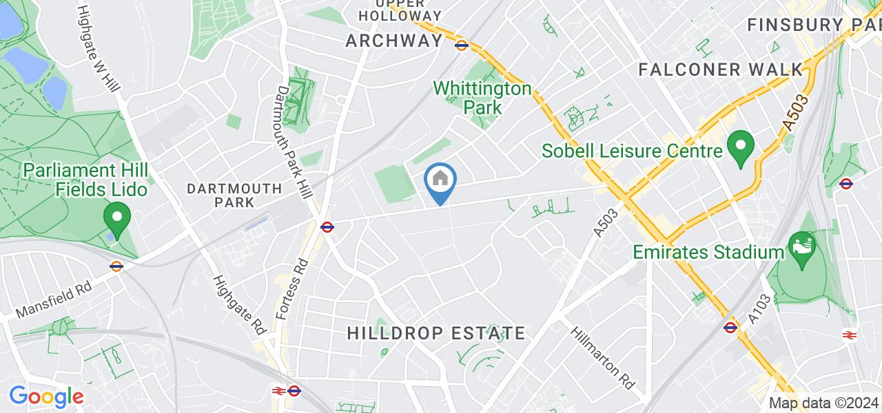 London Studio Flat, Tufnell Park Road, N7 To Rent Now for £975.00 p/m