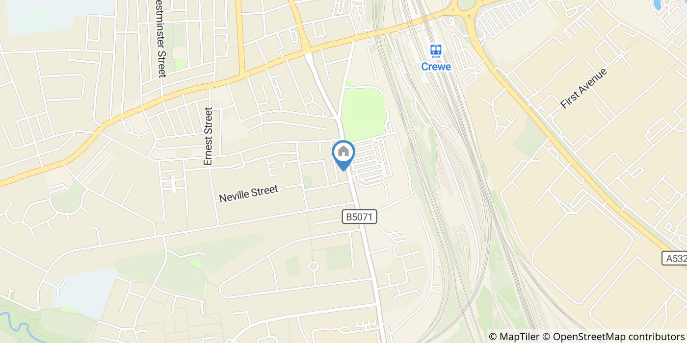 2 Bed Terraced House, Gresty Road, CW2