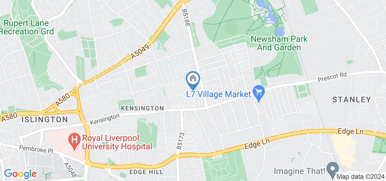 Liverpool 3 Bed Terraced House, Bigham Road, L6 To Rent Now for £