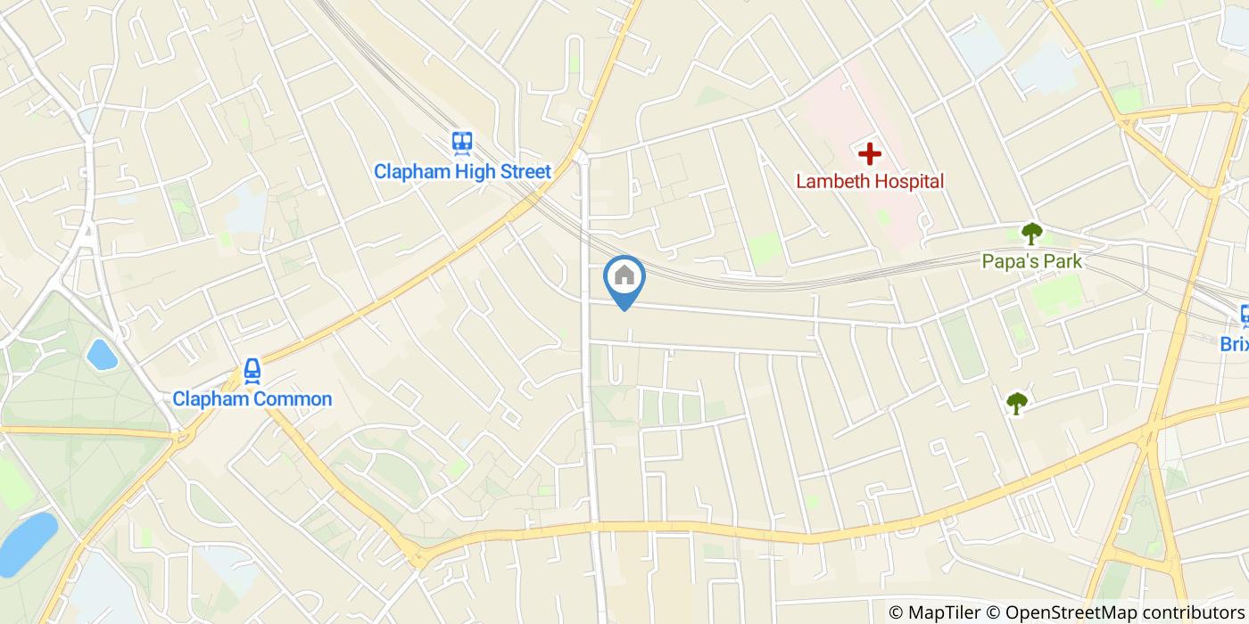 4 Bed Flat, Ferndale Road, SW4