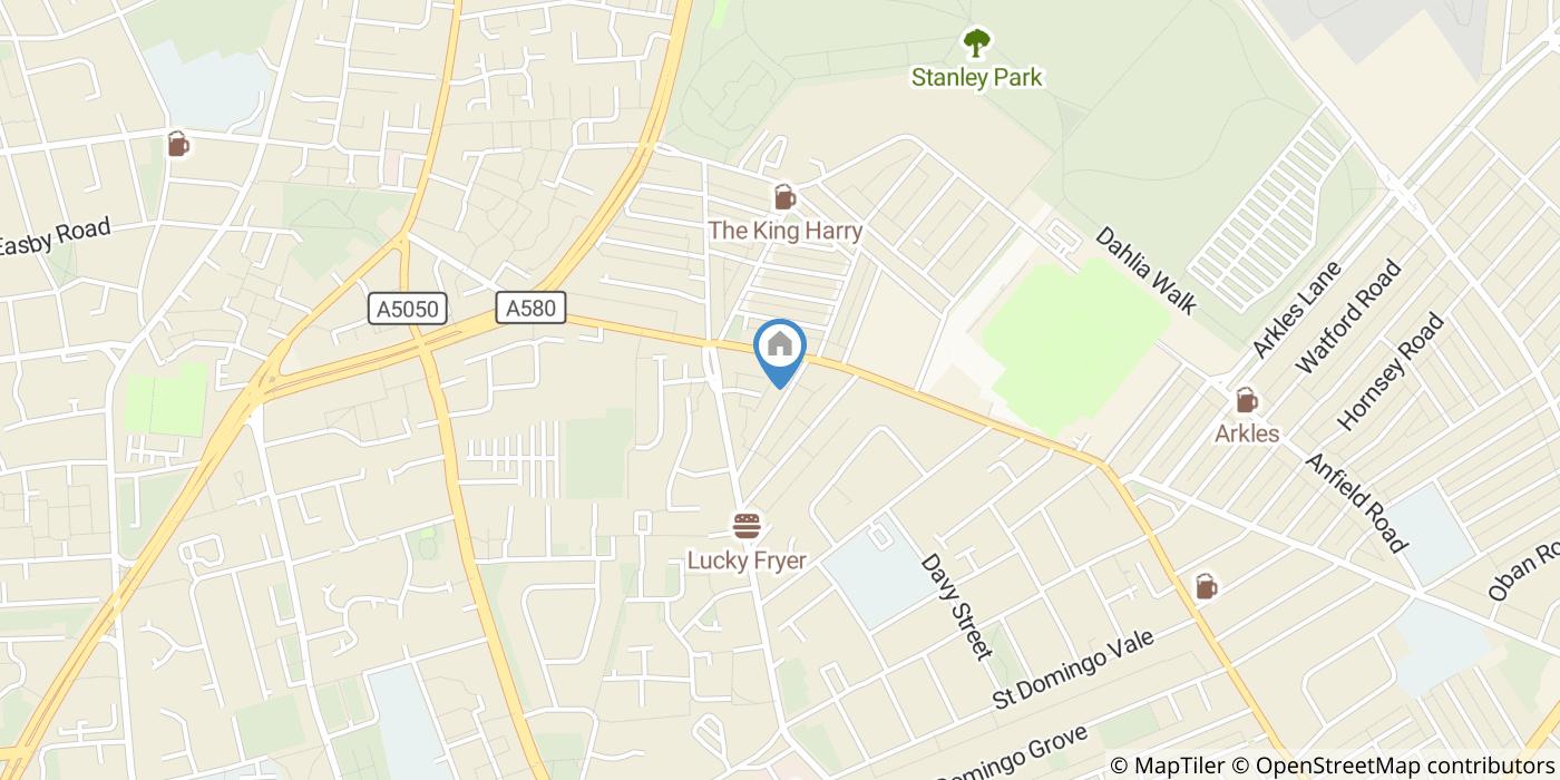 2 Bed Terraced House, Burleigh Road North, L5