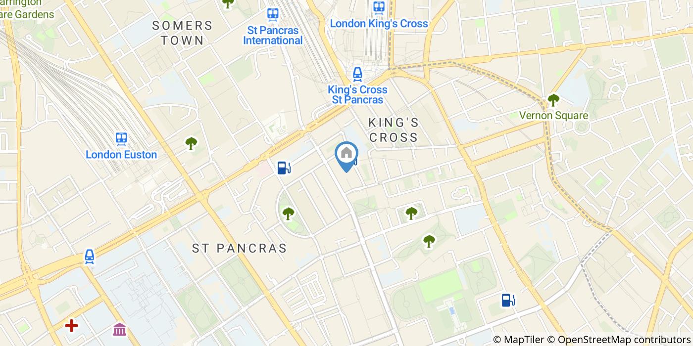 1 Bed Flat, Tonbridge Street, WC1H