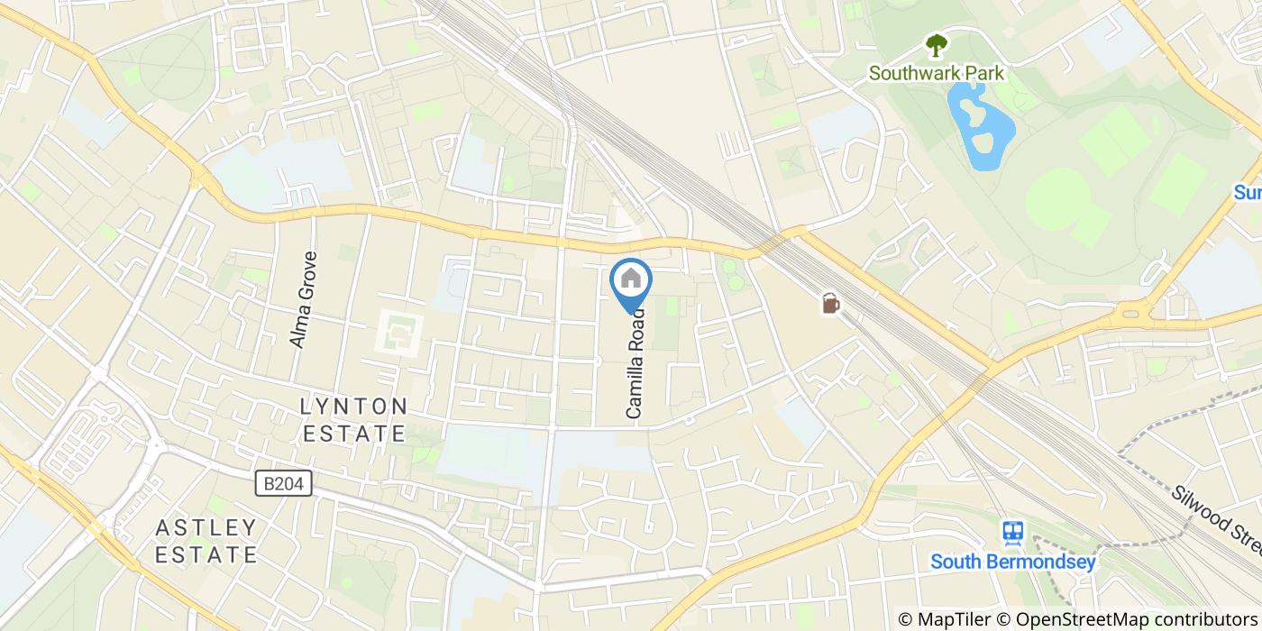2 Bed Semi-Detached House, Camilla Road, SE16