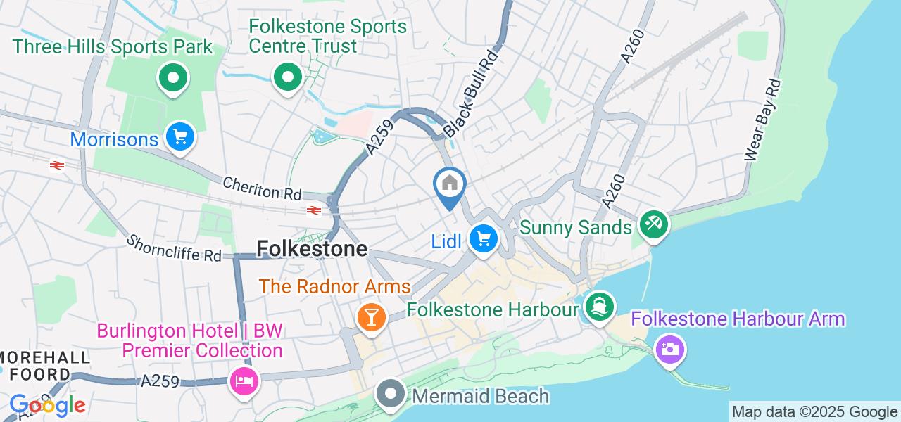 1 Bed Flat, Darby Place, CT20