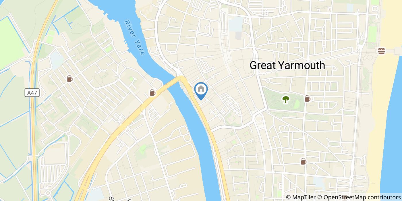 2 Bed Terraced House, Bedroom House, NR30