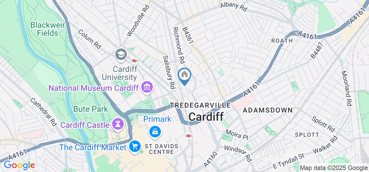 Bedsit, Richmond Crescent, CF24
