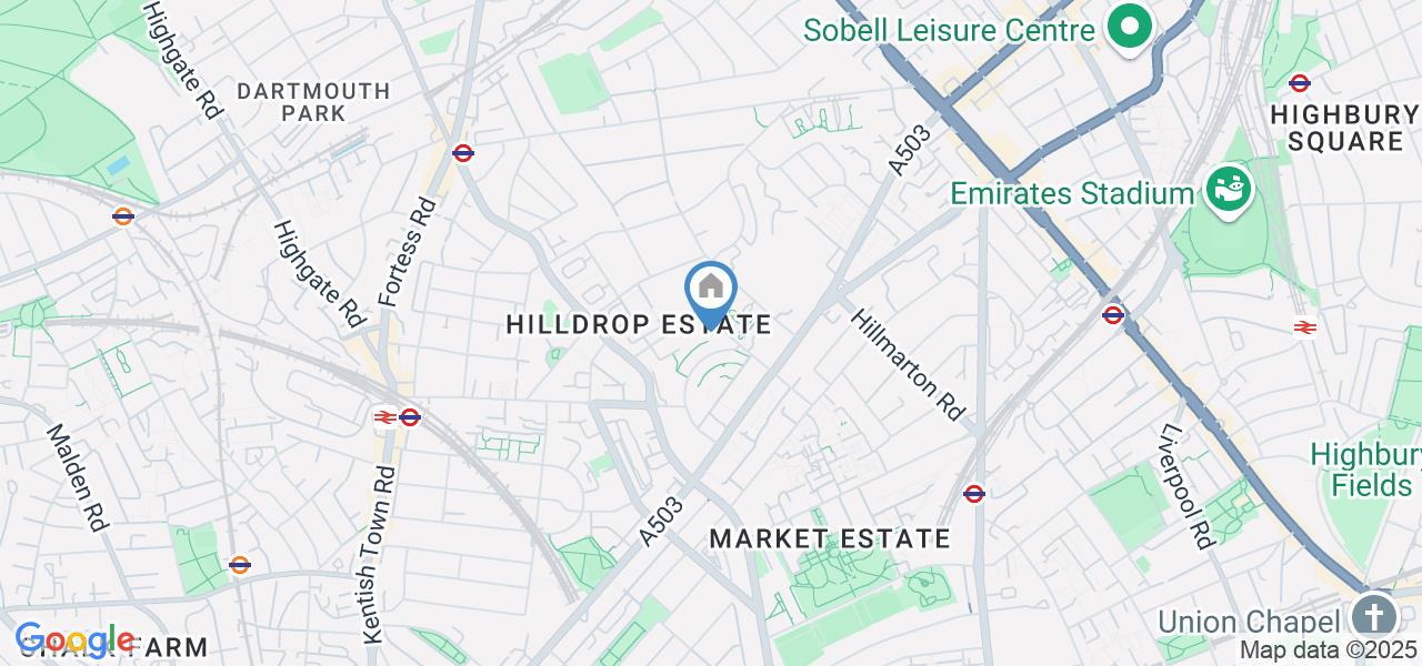 Studio Flat, Hilldrop Road, N7